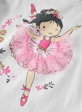 Camiseta Name It Deppa blanco para niña