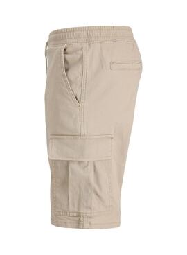 Bermudas Jack and Jones Cole cargo beige para hombre