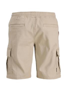 Bermudas Jack and Jones Cole cargo beige para hombre