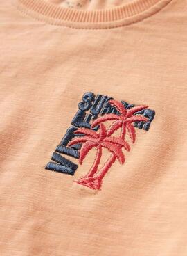 Camiseta Name It Flapz coral para niño