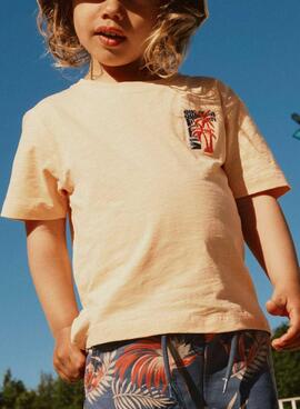 Camiseta Name It Flapz coral para niño