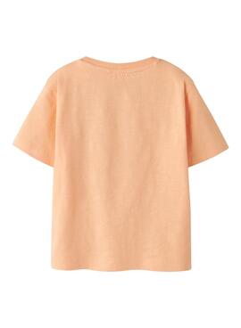 Camiseta Name It Flapz coral para niño