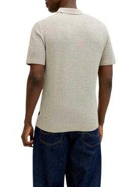 Polo de punto Jack and Jones Bluriley verde para hombre