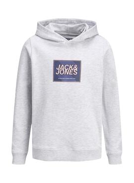 Sudadera Jack and Jones Rain gris para niño