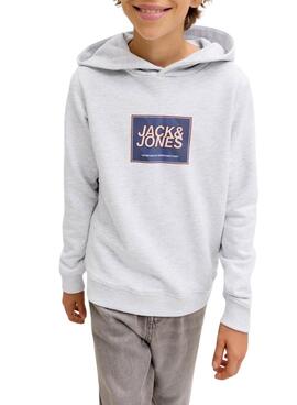 Sudadera Jack and Jones Rain gris para niño