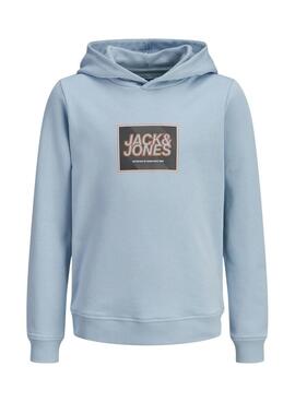 Sudadera Jack and Jones Rain azul para niño