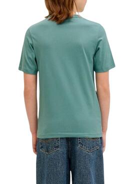 Camiseta Jack and Jones College verde para niño