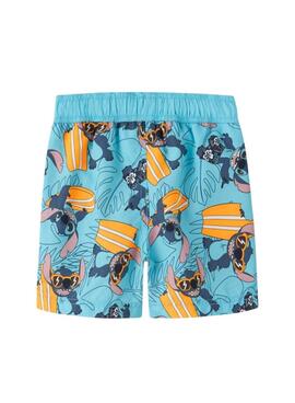 Bañador Name It Mouritz Stitch turquesa para niño