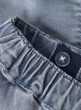 Short vaquero Name It Bella Baggy lavado claro para niña