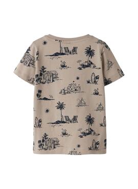 Camiseta Name It Fille tostado para niño
