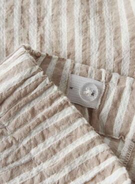 Bermudas Name It Edenis rayas tostado para niño