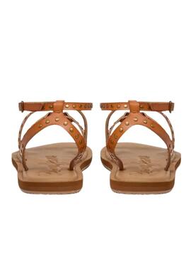 Sandalia Pepe Jeans Rio Studs marrón para mujer