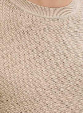 Camiseta Jack and Jones Bluriley beige para hombre