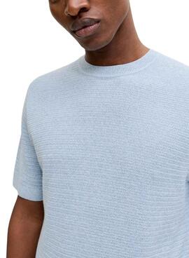 Camiseta Jack and Jones Bluriley azul para hombre