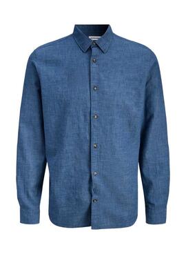 Camisa Jack and Jones Summer azul para hombre