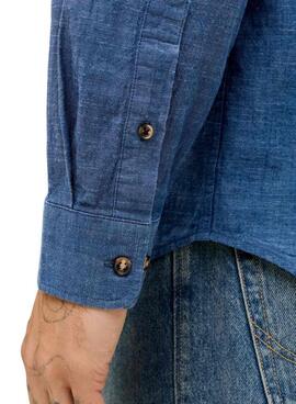 Camisa Jack and Jones Summer azul para hombre