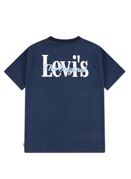 Camiseta Levis Classic And Clean azul para niño
