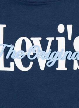 Camiseta Levis Classic And Clean azul para niño