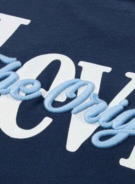 Camiseta Levis Classic And Clean azul para niño