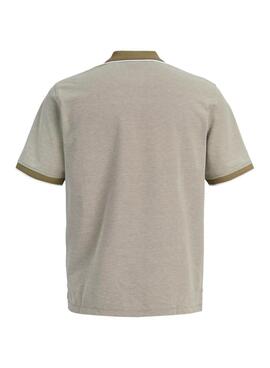 Polo Jack and Jones Bluealves beige para hombre