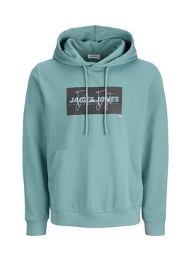 Sudadera Jack and Jones Cole turquesa para hombre