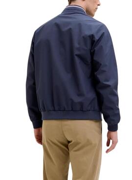 Cazadora Jack and Jones bomber azul para hombre