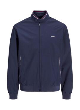 Cazadora Jack and Jones bomber azul para hombre