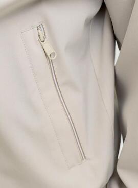 Cazadora Jack and Jones bomber beige para hombre