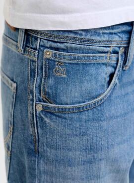 Pantalón vaquero Jack and Jones Mike azul medio para hombre