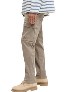 Pantalones Jack and Jones Stace Arthur beige para hombre