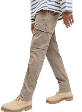Pantalones Jack and Jones Stace Arthur beige para hombre