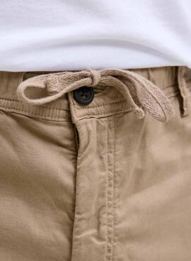 Pantalón Jack and Jones Kane Bindi beige para hombre