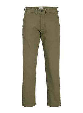 Pantalón Jack and Jones Kane chino verde para hombre