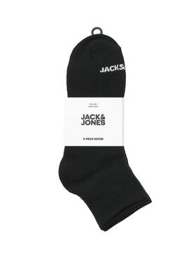 Pack calcetines Jack and Jones Cluca negro para hombre