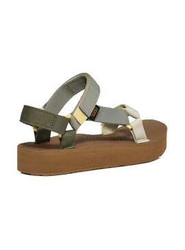 Sandalias Teva Midform Universal verde para mujer