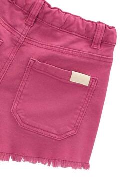 Shorts Mayoral sarga fucsia para niña