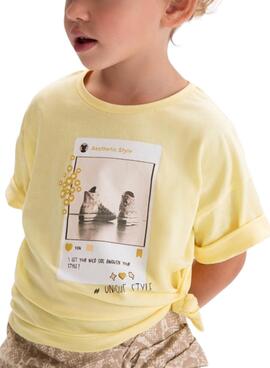 Camiseta Mayoral IG amarillo para niña