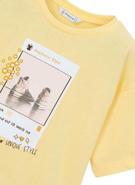 Camiseta Mayoral IG amarillo para niña