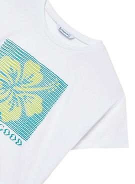 Camiseta Mayoral Life is Good amarillo para niña