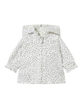 Cortavientos Mayoral reversible blanco para recién nacido