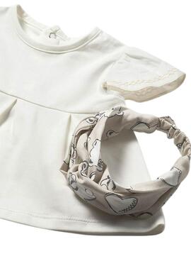 Conjunto de tres piezas Mayoral ositos crudo para recién nacida