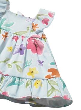 Vestido cubrepañal Mayoral estampado floral para recién nacida