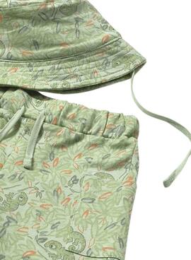 Conjunto tres piezas Mayoral Camaleón verde para niño