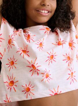 Camiseta Mayoral Sol rosa para niña