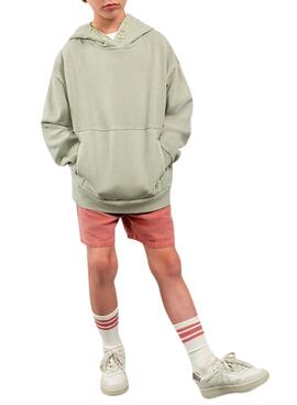 Bermuda Mayoral coral lavada para nño