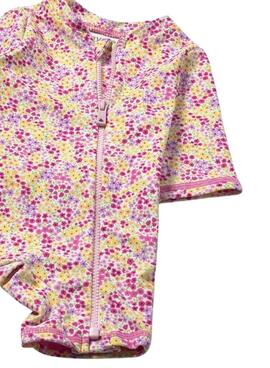 Bañador Mayoral estampado floral multicolor con gorro para bebé