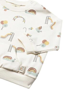 Sudadera Mayoral estampado multicolor para bebé