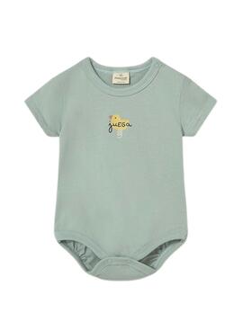 Conjunto Mayoral dos bodis crudo y verde agua para bebé