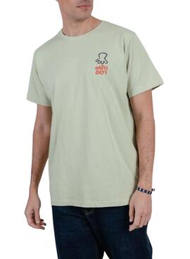 Camiseta El Pulpo Oasis days verde para hombre
