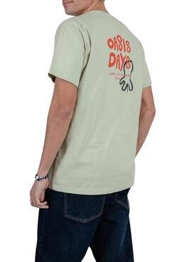 Camiseta El Pulpo Oasis days verde para hombre